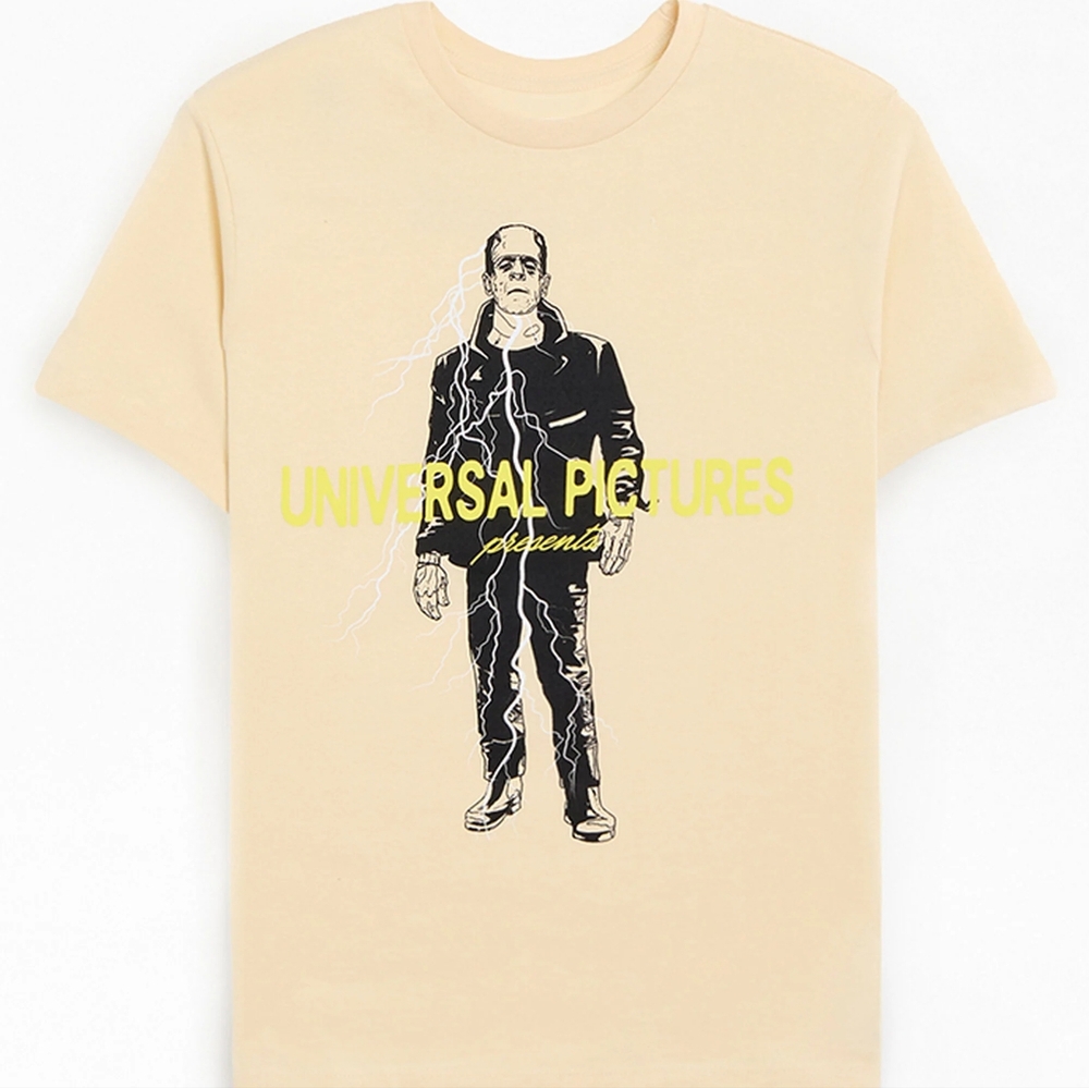 Frankenstein Hand T-Shirt-Universal, Large, Natural.
